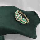 Lucentarts Jewellery Handcrafted Polki Kundan Stone Meenakari Adjustable Wrist Bracelet