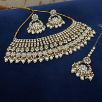 Lucentarts Sparkling Austrian Stone And Beads Choker Necklace Set