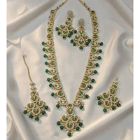 Lucentarts Jewellery Luxury Designer Pota Stone And Beads Necklace Set