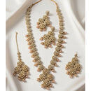 Lucentarts Jewellery Luxury Designer Pota Stone And Beads Necklace Set