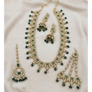 Lucentarts Jewellery Luxury Designer Pota Stone And Beads Necklace Set