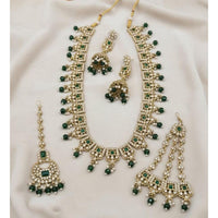 Lucentarts Jewellery Luxury Designer Pota Stone And Beads Necklace Set