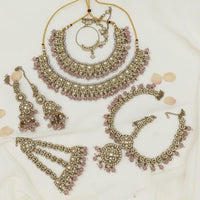 Lucentarts Jewellery Gorgeous Austrian Stone And Beads Bridal Jewelry Set