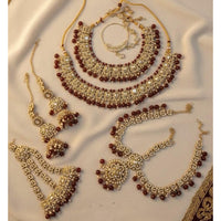 Lucentarts Jewellery Gorgeous Austrian Stone And Beads Bridal Jewelry Set