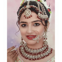 Lucentarts Jewellery Gorgeous Austrian Stone And Beads Bridal Jewelry Set