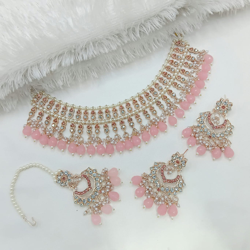 Lucentarts Jewellery Heritage Style Austrian Stone Beaded Choker Necklace Set