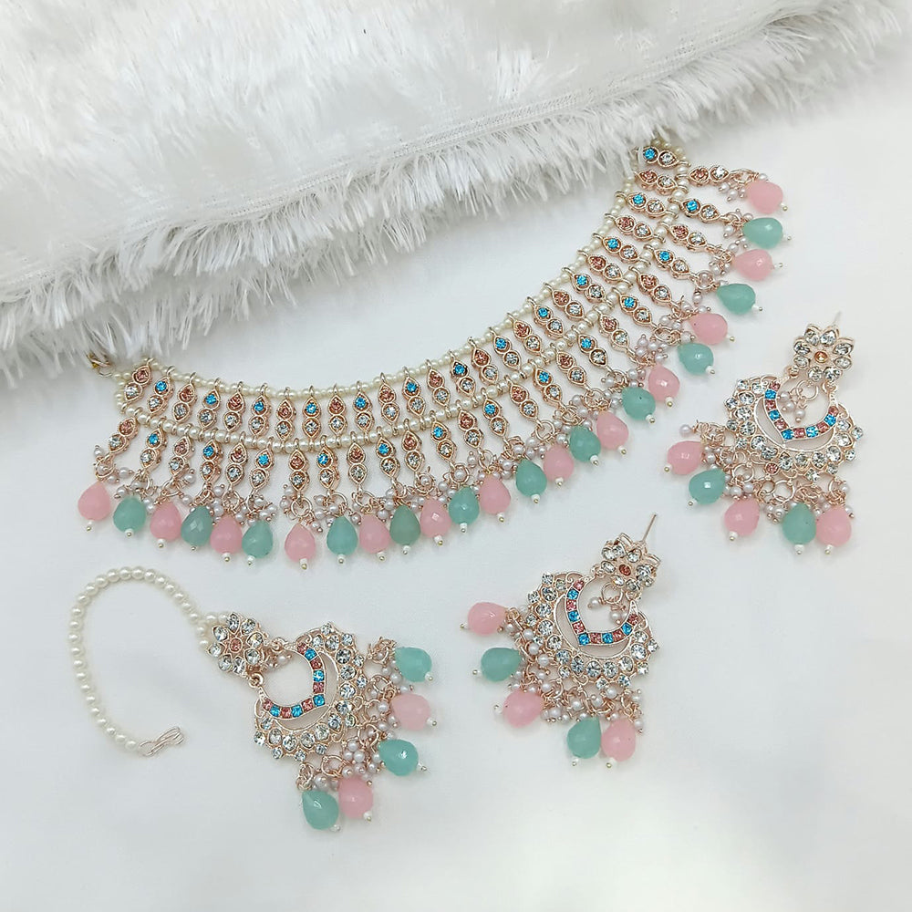 Lucentarts Jewellery Heritage Style Austrian Stone Beaded Choker Necklace Set