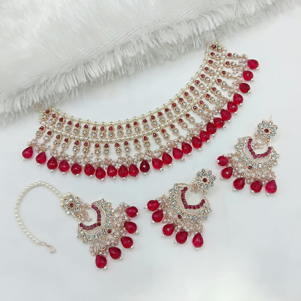 Lucentarts Jewellery Heritage Style Austrian Stone Beaded Choker Necklace Set