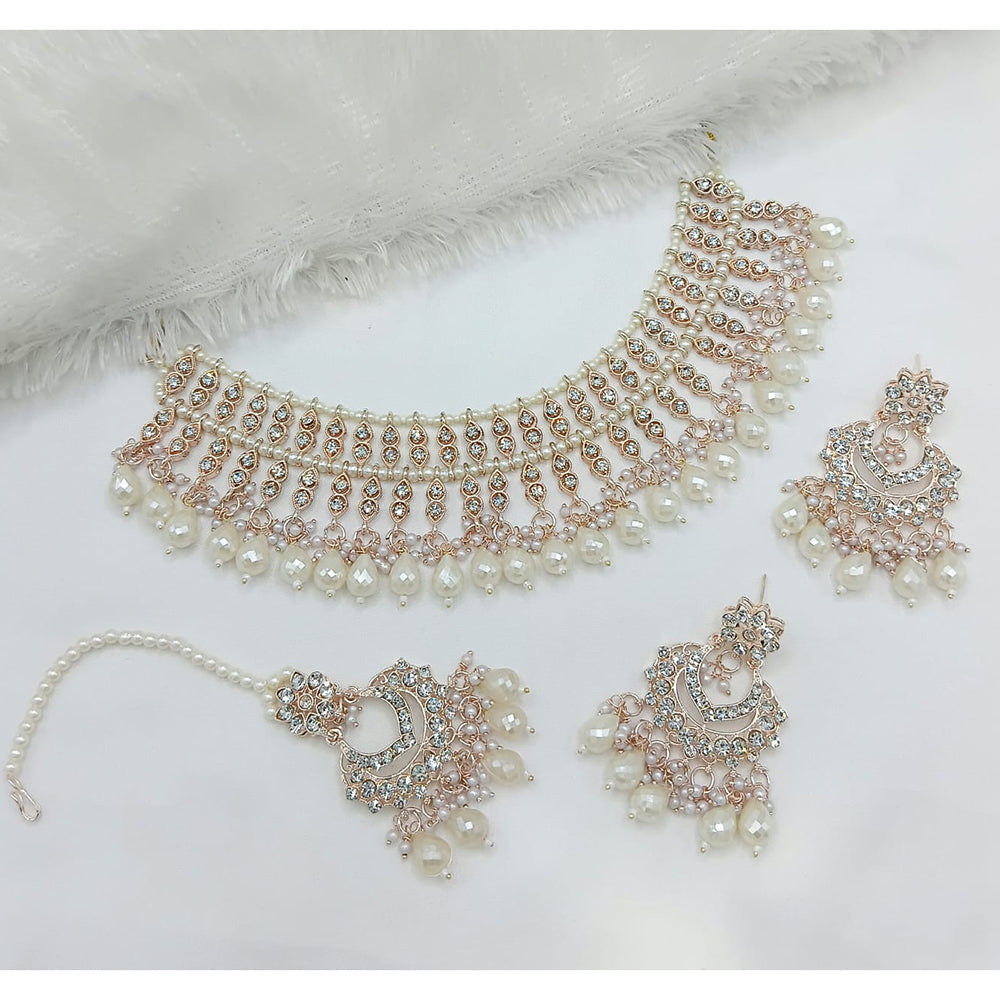 Lucentarts Jewellery Heritage Style Austrian Stone Beaded Choker Necklace Set