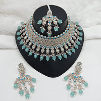 Lucentarts Jewellery Heritage Style Pota Austrian Stone Beaded Choker Necklace Set
