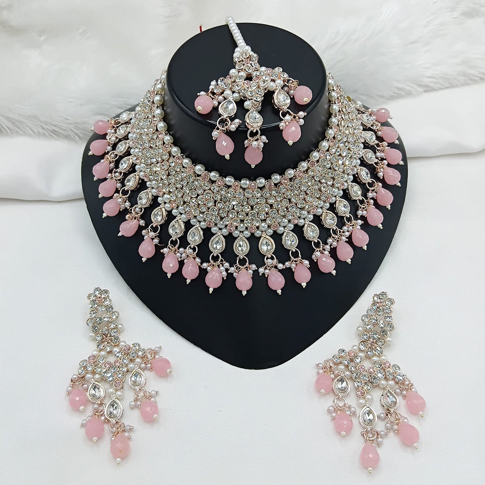 Lucentarts Jewellery Heritage Style Pota Austrian Stone Beaded Choker Necklace Set