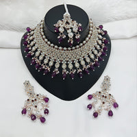 Lucentarts Jewellery Heritage Style Pota Austrian Stone Beaded Choker Necklace Set
