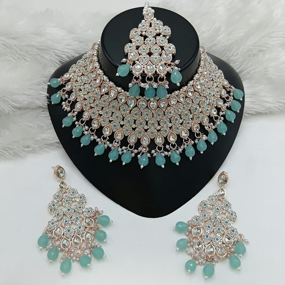 Lucentarts Jewellery Heritage Style Pota Austrian Stone Beaded Choker Necklace Set