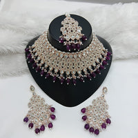 Lucentarts Jewellery Heritage Style Pota Austrian Stone Beaded Choker Necklace Set