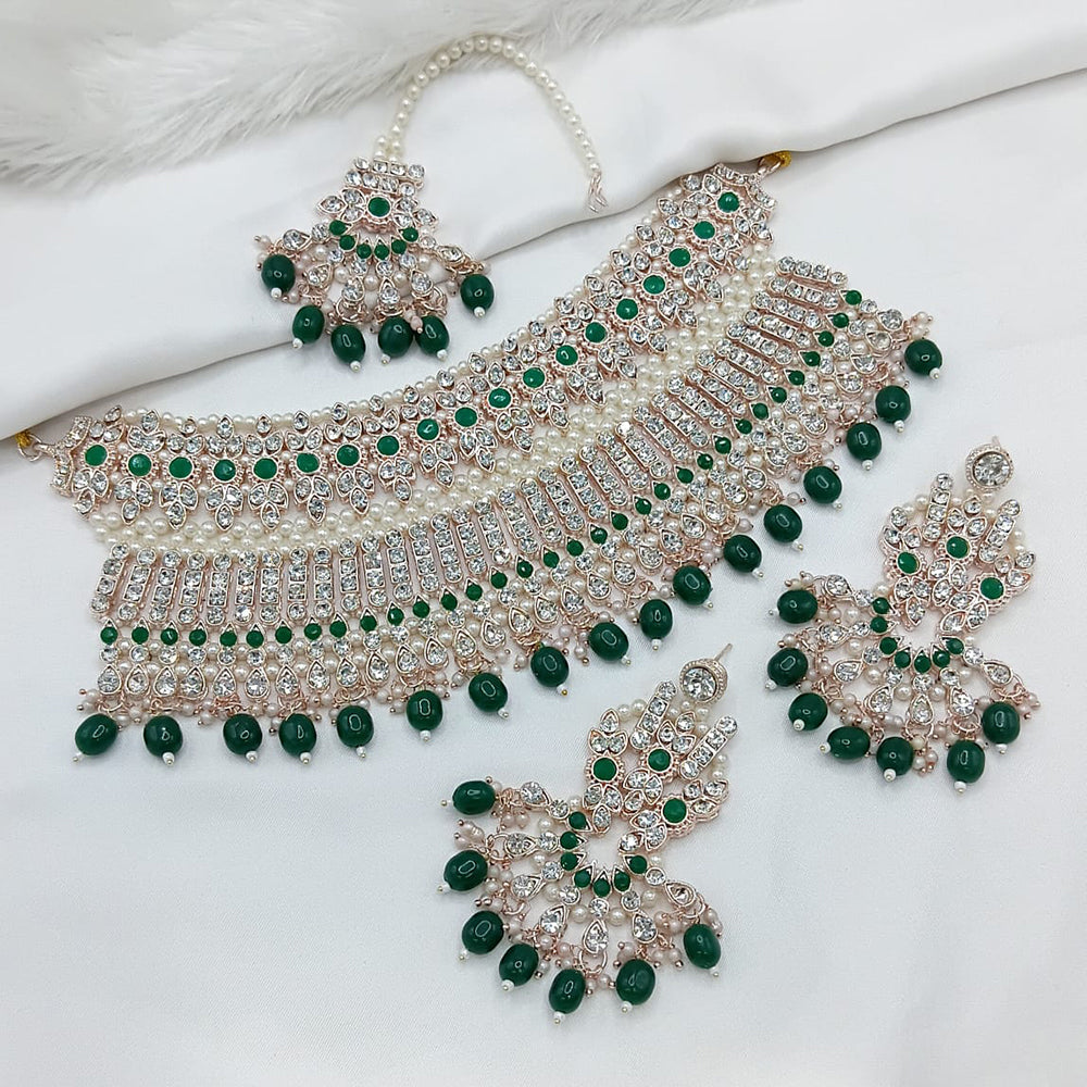 Lucentarts Jewellery Heritage Style Pota Austrian Stone Beaded Choker Necklace Set