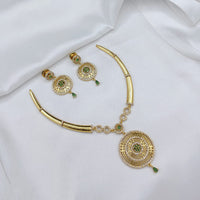 Lucentarts Jewellery Elegant Pota Stone And Austrian Necklace Set