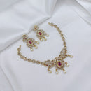 Lucentarts Jewellery Elegant Pota Stone And Austrian Necklace Set