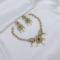 Lucentarts Jewellery Elegant Pota Stone And Austrian Necklace Set