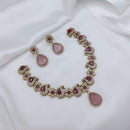 Lucentarts Jewellery Elegant Pota Stone And Austrian Necklace Set