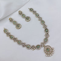 Lucentarts Jewellery Elegant Pota Stone And Austrian Necklace Set