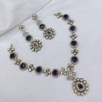 Lucentarts Jewellery Elegant Pota Stone And Austrian Necklace Set