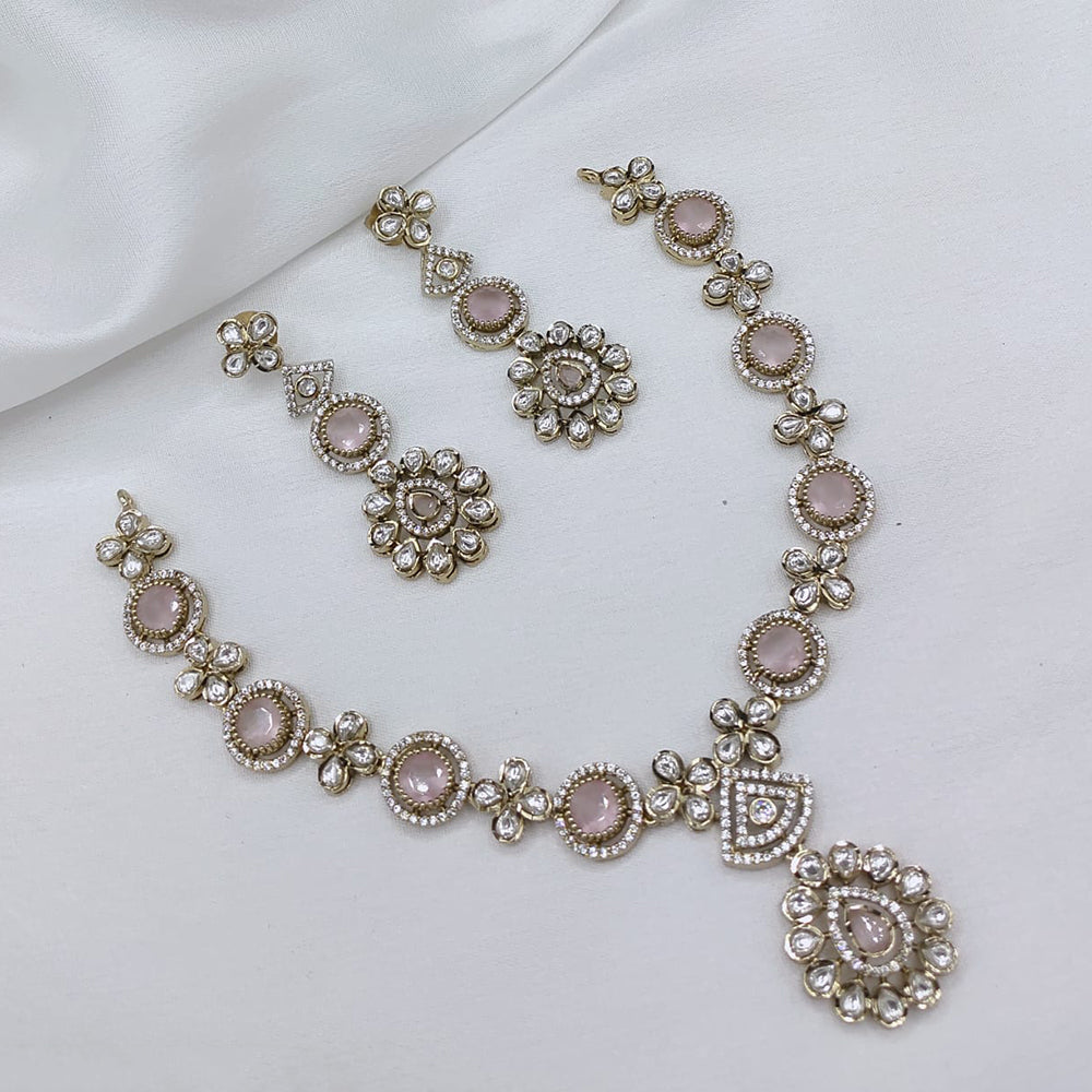 Lucentarts Jewellery Elegant Pota Stone And Austrian Necklace Set