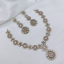 Lucentarts Jewellery Elegant Pota Stone And Austrian Necklace Set