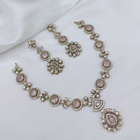 Lucentarts Jewellery Elegant Pota Stone And Austrian Necklace Set