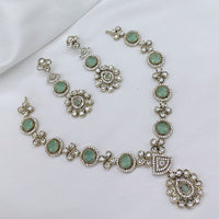 Lucentarts Jewellery Elegant Pota Stone And Austrian Necklace Set