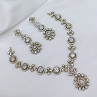 Lucentarts Jewellery Elegant Pota Stone And Austrian Necklace Set