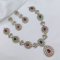 Lucentarts Jewellery Elegant Pota Stone And Austrian Necklace Set