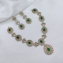 Lucentarts Jewellery Elegant Pota Stone And Austrian Necklace Set