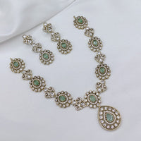 Lucentarts Jewellery Elegant Pota Stone And Austrian Necklace Set