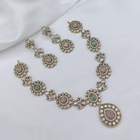 Lucentarts Jewellery Elegant Pota Stone And Austrian Necklace Set