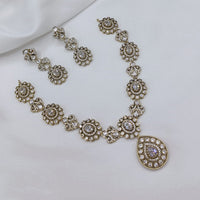 Lucentarts Jewellery Elegant Pota Stone And Austrian Necklace Set