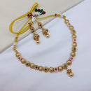 Lucentarts Jewellery Premium Pota Stone And Pearl Designer Necklace Set