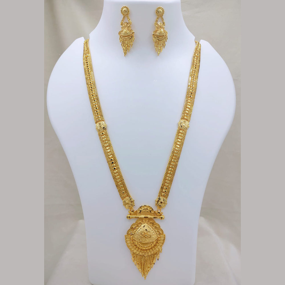 Lucentarts Jewellery  Gold Forming Long Necklace Set