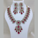 Lucentarts Jewellery Elegant Pota Stone And Austrian Necklace Set
