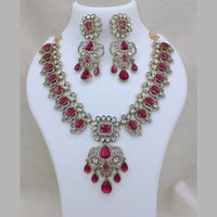 Lucentarts Jewellery Elegant Pota Stone And Austrian Necklace Set