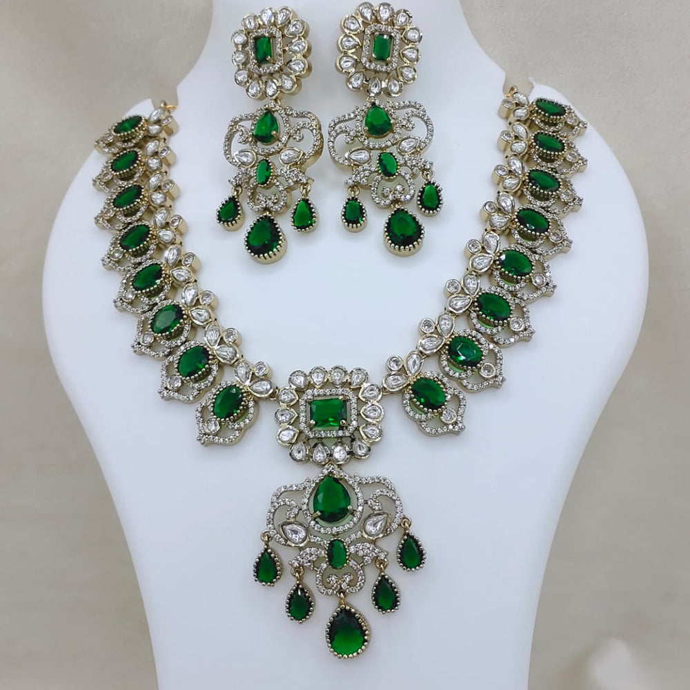 Lucentarts Jewellery Elegant Pota Stone And Austrian Necklace Set