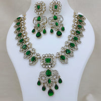 Lucentarts Jewellery Elegant Pota Stone And Austrian Necklace Set