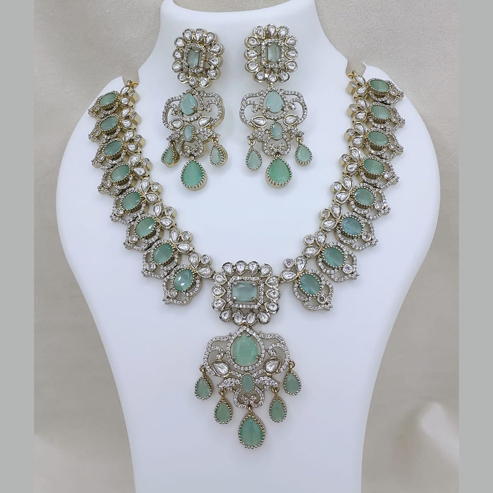 Lucentarts Jewellery Elegant Pota Stone And Austrian Necklace Set