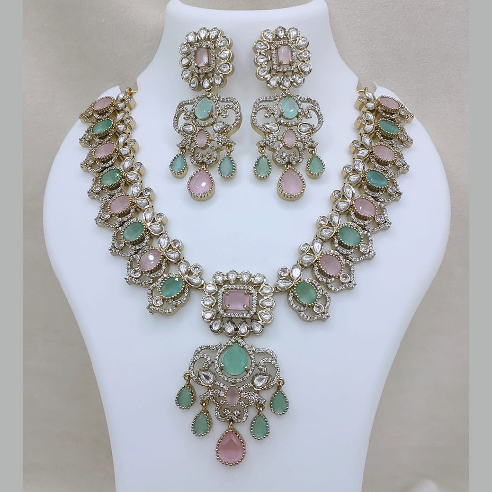 Lucentarts Jewellery Elegant Pota Stone And Austrian Necklace Set