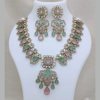 Lucentarts Jewellery Elegant Pota Stone And Austrian Necklace Set