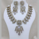 Lucentarts Jewellery Elegant Pota Stone And Austrian Necklace Set