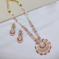 Lucentarts Jewellery Traditional Polki Kundan and Meenakari Touch Necklace Set
