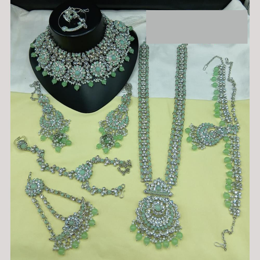 Lucentarts Jewellery Gorgeous Austrian Stone And Beads Bridal Jewelry Set