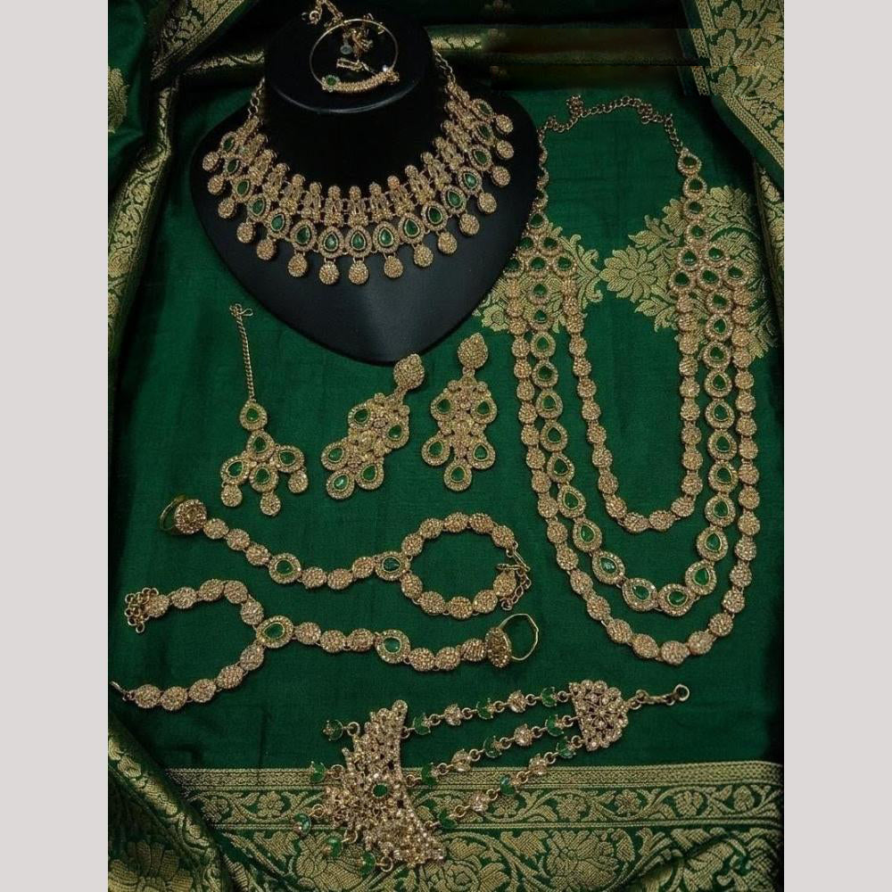 Lucentarts Jewellery Gorgeous Austrian Stone And Beads Bridal Jewelry Set