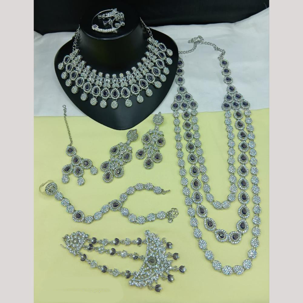 Lucentarts Jewellery Gorgeous Austrian Stone And Beads Bridal Jewelry Set
