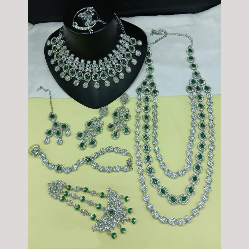 Lucentarts Jewellery Gorgeous Austrian Stone And Beads Bridal Jewelry Set